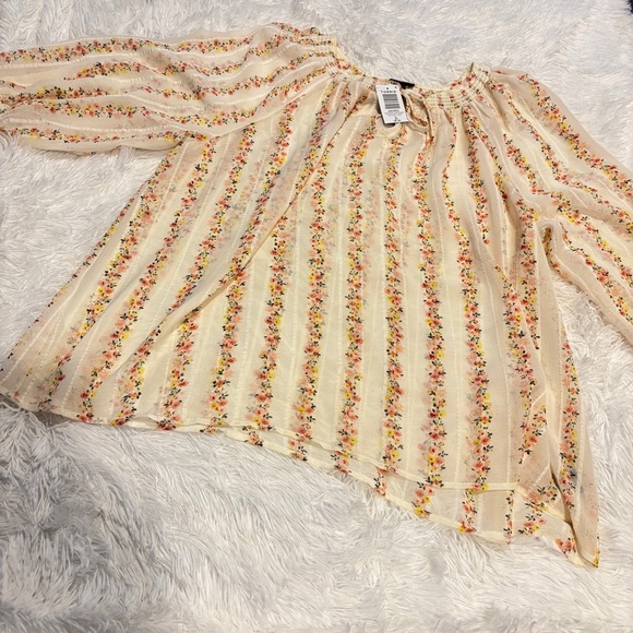 Torrid Chiffon Peasant 3/4 Raglan Blouse Size 2X NWT - Picture 4 of 13